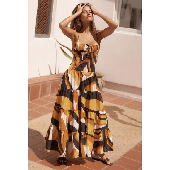 Anthropologie The Josephine Smocked Drop-Waist Dress - Picture 1 of 7